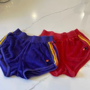 Two Aviator Nation kids shorts